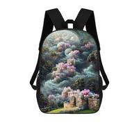 sinyumoney Zaini Per Bambini Stampati in 3D Fantasy Cloud Cityscape Borse Per Libri Ragazzo Ragazza Zaino Scolastico Per Bambini Con Grandi Tasche Per Bambini Scuola 17inch