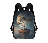 sinyumoney Zaini Per Bambini Stampati in 3D Fantasy Space Of Tree Borse Per Libri Ragazzo Ragazza Zaino Scolastico Per Bambini Con Grandi Tasche Per Bambini Scuola 17inch