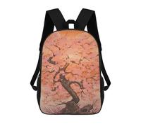 sinyumoney Zaini Per Bambini Stampati in 3D Full Cherry Blossom Tree Borse Per Libri Ragazzo Ragazza Zaino Scolastico Per Bambini Con Grandi Tasche Per Bambini Scuola 17inch