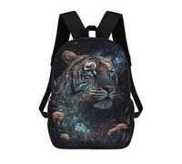 sinyumoney Zaini Per Bambini Stampati in 3D Galactic Tiger Portrait Borse Per Libri Ragazzo Ragazza Zaino Scolastico Per Bambini Con Grandi Tasche Per Bambini Scuola 17inch