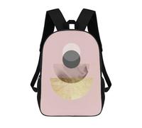 sinyumoney Zaini Per Bambini Stampati in 3D Geometric Textures 01 Zaino Scolastico Carino Per Bambini Zaino Casual Da Esterno Per Ragazzi Studenti Delle Scuole Medie 17inch