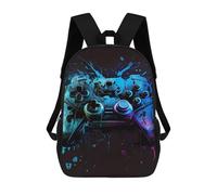 sinyumoney Zaini Per Bambini Stampati in 3D Glowing Gaming Controller Artwork Zaini Casual Alla Moda Per Tutti I Giorni Borse Da Viaggio Carine Zaini Casual Per Esterni Per Ragazzi E Ragazze 17inch