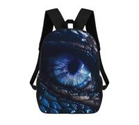 sinyumoney Zaini Per Bambini Stampati In 3D Lone Wolf Collage Borse Da Scuola Per Bambini Ragazzi E Ragazze, Borse Da Viaggio, Borse Da Libro Per Scuola O Viaggi, Blue Dragon Eye, 17"