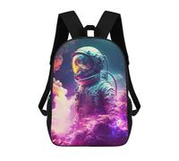 sinyumoney Zaini Per Bambini Stampati in 3D Lost Astronaut Zaini Scolastici Per Bambini E Bambine, Zaini Da Viaggio, Borse Per Libri Per La Scuola O I Viaggi 17inch