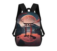sinyumoney Zaini Per Bambini Stampati in 3D Majestic Lake Torii Gate Zaini Scolastici Per Bambini E Bambine, Zaini Da Viaggio, Borse Per Libri Per La Scuola O I Viaggi 17inch