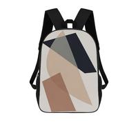 sinyumoney Zaini Per Bambini Stampati in 3D Modern Collage 4 Zaino Scolastico Carino Per Bambini Zaino Casual Da Esterno Per Ragazzi Studenti Delle Scuole Medie 17inch