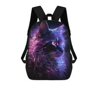 sinyumoney Zaini Per Bambini Stampati in 3D Mystical Cat Zaini Scolastici Per Bambini E Bambine, Zaini Da Viaggio, Borse Per Libri Per La Scuola O I Viaggi 17inch