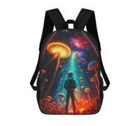 sinyumoney Zaini Per Bambini Stampati in 3D Mystical Mushroom Forest Zaini Casual Alla Moda Per Tutti I Giorni Borse Da Viaggio Carine Zaini Casual Per Esterni Per Ragazzi E Ragazze 17inch