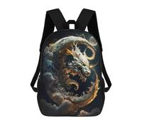 sinyumoney Zaini Per Bambini Stampati in 3D Mythical Serpent Moonlit Sky Zaini Scolastici Per Bambini E Bambine, Zaini Da Viaggio, Borse Per Libri Per La Scuola O I Viaggi 17inch
