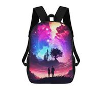 sinyumoney Zaini Per Bambini Stampati in 3D Nebula Romance Lovers Zaini Scolastici Per Bambini E Bambine, Zaini Da Viaggio, Borse Per Libri Per La Scuola O I Viaggi 17inch