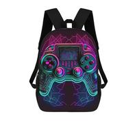 sinyumoney Zaini Per Bambini Stampati in 3D Neon Gaming Controller Artwork-8 Zaini Casual Alla Moda Per Tutti I Giorni Borse Da Viaggio Carine Zaini Casual Per Esterni Per Ragazzi E Ragazze 17inch