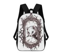 sinyumoney Zaini Per Bambini Stampati in 3D Opossum in A Broken Mirror Borse Per Libri Ragazzo Ragazza Zaino Scolastico Per Bambini Con Grandi Tasche Per Bambini Scuola 17inch