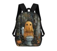 sinyumoney Zaini Per Bambini Stampati in 3D Orange Bohoo Pooping Zaini Scolastici Per Bambini E Bambine, Zaini Da Viaggio, Borse Per Libri Per La Scuola O I Viaggi 17inch