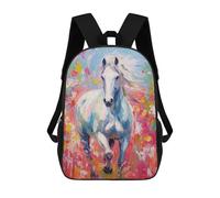 sinyumoney Zaini Per Bambini Stampati in 3D Palette Horse Painting Zaini Scolastici Per Bambini E Bambine, Zaini Da Viaggio, Borse Per Libri Per La Scuola O I Viaggi 17inch
