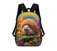 sinyumoney Zaini Per Bambini Stampati in 3D Rainbow Hedgehog Fantasy Borse Per Libri Ragazzo Ragazza Zaino Scolastico Per Bambini Con Grandi Tasche Per Bambini Scuola 17inch