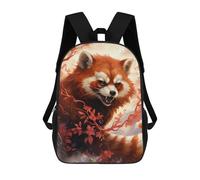 sinyumoney Zaini Per Bambini Stampati in 3D Red Panda in Autumn Zaini Scolastici Per Bambini E Bambine, Zaini Da Viaggio, Borse Per Libri Per La Scuola O I Viaggi 17inch