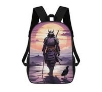 sinyumoney Zaini Per Bambini Stampati in 3D Samurais Solitude Zaini Scolastici Per Bambini E Bambine, Zaini Da Viaggio, Borse Per Libri Per La Scuola O I Viaggi 17inch