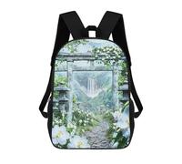 sinyumoney Zaini Per Bambini Stampati in 3D Sarutahikos Sacred Path Zaini Casual Alla Moda Per Tutti I Giorni Borse Da Viaggio Carine Zaini Casual Per Esterni Per Ragazzi E Ragazze 17inch
