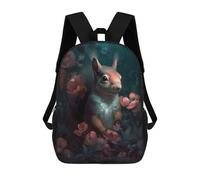 sinyumoney Zaini Per Bambini Stampati in 3D Squirrel Whimsical Borse Per Libri Ragazzo Ragazza Zaino Scolastico Per Bambini Con Grandi Tasche Per Bambini Scuola 17inch