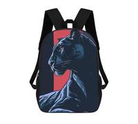 sinyumoney Zaini Per Bambini Stampati in 3D Stylized Black Panther Illustration Borse Per Libri Ragazzo Ragazza Zaino Scolastico Per Bambini Con Grandi Tasche Per Bambini Scuola 17inch