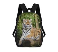 sinyumoney Zaini Per Bambini Stampati in 3D Tiger Lying on Brown Tree Zaini Scolastici Per Bambini E Bambine, Zaini Da Viaggio, Borse Per Libri Per La Scuola O I Viaggi 17inch