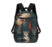 sinyumoney Zaini Per Bambini Stampati in 3D Torii Gate And Planet Zaini Scolastici Per Bambini E Bambine, Zaini Da Viaggio, Borse Per Libri Per La Scuola O I Viaggi 17inch