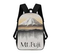 sinyumoney Zaini Per Bambini Stampati in 3D Tranquil Mt Fuji Japan Borse Per Libri Ragazzo Ragazza Zaino Scolastico Per Bambini Con Grandi Tasche Per Bambini Scuola 17inch