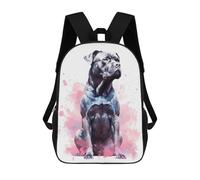 sinyumoney Zaini Per Bambini Stampati in 3D Watercolor Cane Corso Zaini Scolastici Per Bambini E Bambine, Zaini Da Viaggio, Borse Per Libri Per La Scuola O I Viaggi 17inch