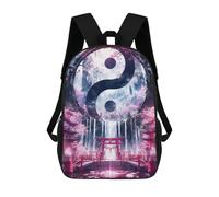 sinyumoney Zaini Per Bambini Stampati in 3D Yin And Yang Torii Gate Zaini Scolastici Per Bambini E Bambine, Zaini Da Viaggio, Borse Per Libri Per La Scuola O I Viaggi 17inch