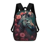 sinyumoney Zaini Per Bambini Stampati in 3D Zebra Enchantment Zaini Scolastici Per Bambini E Bambine, Zaini Da Viaggio, Borse Per Libri Per La Scuola O I Viaggi 17inch