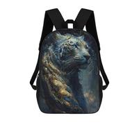sinyumoney Zaini Per Bambini Tiger Otherworldly Borsa Da Scuola Stampato 3D Per Bambini Zaino Da Viaggio Alla Moda Per Studenti, Tigre, 17"