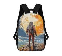 sinyumoney Zaini Per Bambini Travel Astronaut Zaino Scolastico Zaino Per Bambini Borsa Scolastica Zaini Da Viaggio Borse Per Libri Zaino Stampato in 3D Per Bambini E Bambine 17inch