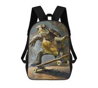sinyumoney Zaini Per Bambini Turtle Skateboard Skating Zaino Scolastico Zaino Per Bambini Borsa Scolastica Zaini Da Viaggio Borse Per Libri Zaino Stampato in 3D Per Bambini E Bambine 17inch
