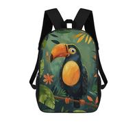 sinyumoney Zaini Per Bambini, Zaini Scolastici, Borse Per La Scuola, Zaini Da Viaggio, Borse Per Libri, Zaini Stampati in 3D Colorful And Cute Toucan Zaino Per Bambini E Bambine 17inch