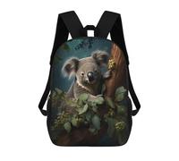sinyumoney Zaini Per Bambini, Zaini Scolastici, Borse Per La Scuola, Zaini Da Viaggio, Borse Per Libri, Zaini Stampati in 3D Cute Koala on A Branch Zaino Per Bambini E Bambine 17inch