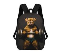 sinyumoney Zaini Per Bambini, Zaini Scolastici, Borse Per La Scuola, Zaini Da Viaggio, Borse Per Libri, Zaini Stampati in 3D Pitbull Bar Power Zaino Per Bambini E Bambine 17inch