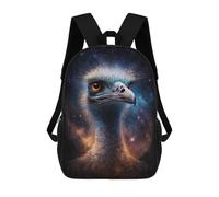 sinyumoney Zaini Per Bambini, Zaini Scolastici, Borse Per La Scuola, Zaini Da Viaggio, Borse Per Libri, Zaini Stampati in 3D Cosmic Bird Portrait-2 Zaino Per Bambini E Bambine 17inch