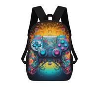 sinyumoney Zaini Per Bambini, Zaini Scolastici, Borse Per La Scuola, Zaini Da Viaggio, Borse Per Libri, Zaini Stampati in 3D Vibrant Gaming Controller Artwork -11 Zaino Per Bambini E Bambine 17inch