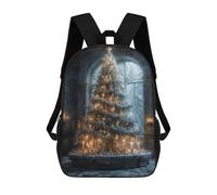 sinyumoney Zaini Per Bambini, Zaini Scolastici, Borse Per La Scuola, Zaini Da Viaggio, Borse Per Libri, Zaini Stampati in 3D Ornate Christmas Tree Zaino Per Bambini E Bambine 17inch