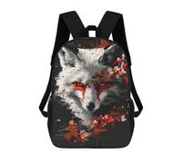 sinyumoney Zaini Per Bambini, Zaini Scolastici, Borse Per La Scuola, Zaini Da Viaggio, Borse Per Libri, Zaini Stampati in 3D Fox Spirit Art Print Zaino Per Bambini E Bambine 17inch