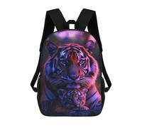 sinyumoney Zaini Per Bambini, Zaini Scolastici, Borse Per La Scuola, Zaini Da Viaggio, Borse Per Libri, Zaini Stampati in 3D Tiger Cub And Mother Zaino Per Bambini E Bambine 17inch