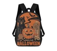 sinyumoney Zaini Per Bambini, Zaini Scolastici, Borse Per La Scuola, Zaini Da Viaggio, Borse Per Libri, Zaini Stampati in 3D Long Live Halloween Zaino Per Bambini E Bambine 17inch