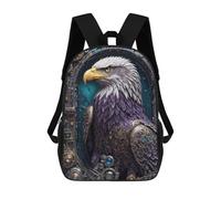sinyumoney Zaini Per Bambini, Zaini Scolastici, Borse Per La Scuola, Zaini Da Viaggio, Borse Per Libri, Zaini Stampati in 3D Steampunk Eagle Portrait Zaino Per Bambini E Bambine 17inch