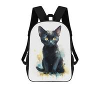 sinyumoney Zaini Per Bambini, Zaini Scolastici, Borse Per La Scuola, Zaini Da Viaggio, Borse Per Libri, Zaini Stampati in 3D Watercolor Bombay Cat Baby Zaino Per Bambini E Bambine 17inch