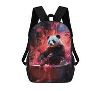 sinyumoney Zaini Per Bambini, Zaini Scolastici, Borse Per La Scuola, Zaini Da Viaggio, Borse Per Libri, Zaini Stampati in 3D Panda in A Bubble Bath Zaino Per Bambini E Bambine 17inch
