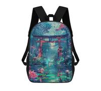 sinyumoney Zaini Per Bambini, Zaini Scolastici, Borse Per La Scuola, Zaini Da Viaggio, Borse Per Libri, Zaini Stampati in 3D Torii Gate Japanese Zaino Per Bambini E Bambine 17inch