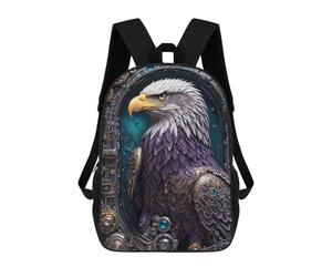 sinyumoney Zaini Per Bambini, Zaini Scolastici, Borse Per La Scuola, Zaini Da Viaggio, Borse Per Libri, Zaini Stampati in 3D Steampunk Eagle Portrait Zaino Per Bambini E Bambine 17inch
