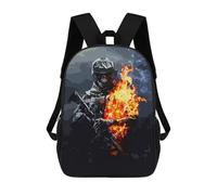 sinyumoney Zaini Per Bambini Zaino Scolastico Battlefield Borsa Scolastica Stampata in 3D Per Ragazzi Studenti Delle Scuole Elementari E Medie 17inch