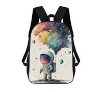 sinyumoney Zaini Per Bambini Zaino Scolastico Cute Astronaut Dreams Borsa Scolastica Stampata in 3D Per Ragazzi Studenti Delle Scuole Elementari E Medie 17inch