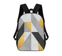 sinyumoney Zaini Per Bambini Zaino Scolastico Geometric Textures VII Borsa Scolastica Stampata in 3D Per Ragazzi Studenti Delle Scuole Elementari E Medie 17inch